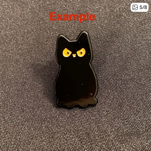 Grumpy Kitty Zipper Pouch with Stickers & Choice of 1 Glitter Pen | Add Pin $7 - Picture 4 of 7